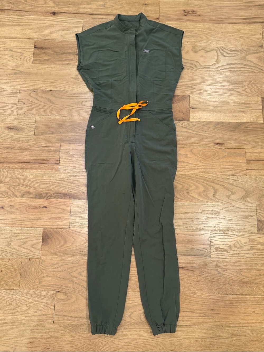 FIGS Women’s Moss Green Rafaela Jogger Scrub Jumpsuit Sz XS